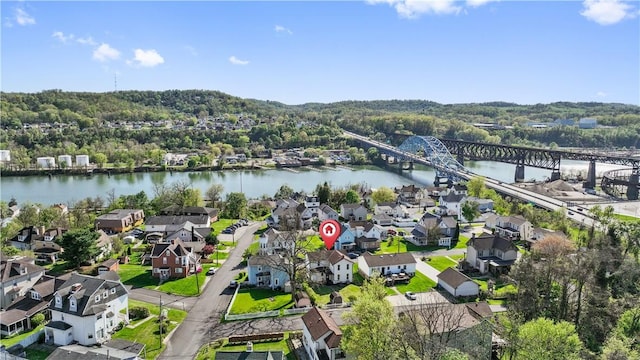 117 Vine St, Belle Vernon Wml, PA 15012 - drone / aerial view featuring a water view and a residential view