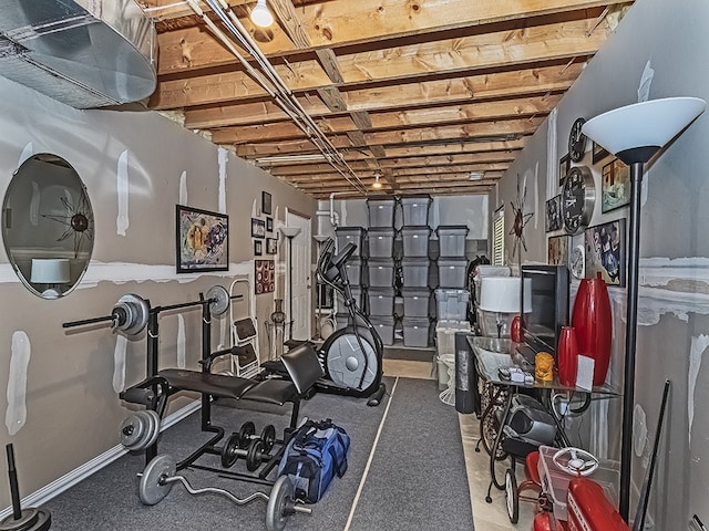 view of exercise room