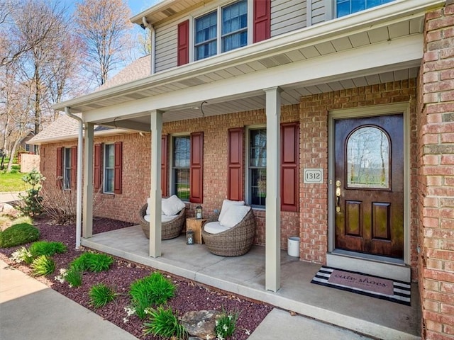 1312 Red Cut Lodge Rd, Derry Twp, PA 15650 - entrance to property featuring covered porch and brick siding