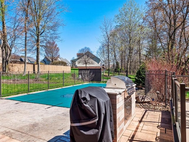 1312 Red Cut Lodge Rd, Derry Twp, PA 15650 - view of pool featuring fence, a patio, grilling area, and area for grilling