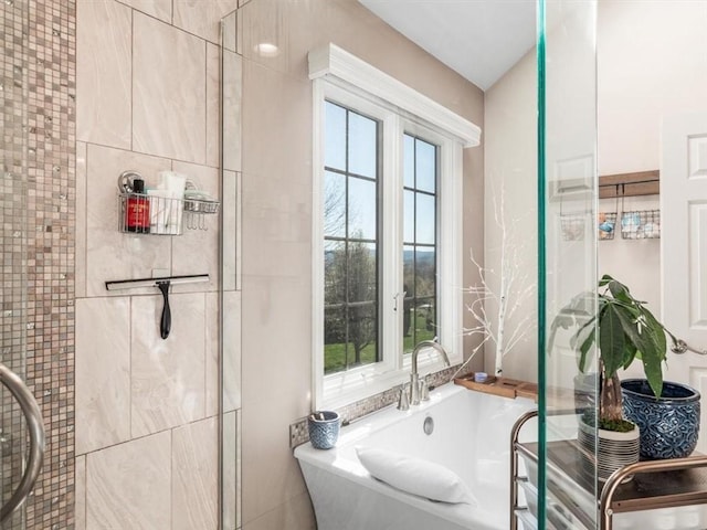 1312 Red Cut Lodge Rd, Derry Twp, PA 15650 - full bathroom featuring tiled shower and a bath