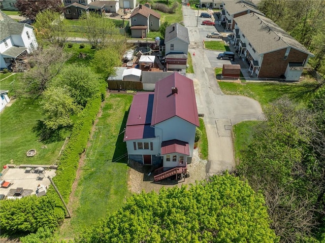 birds eye view of property featuring a residential view