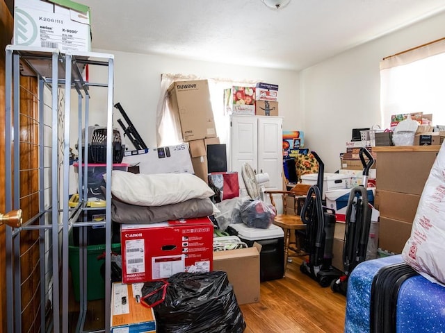 view of storage area