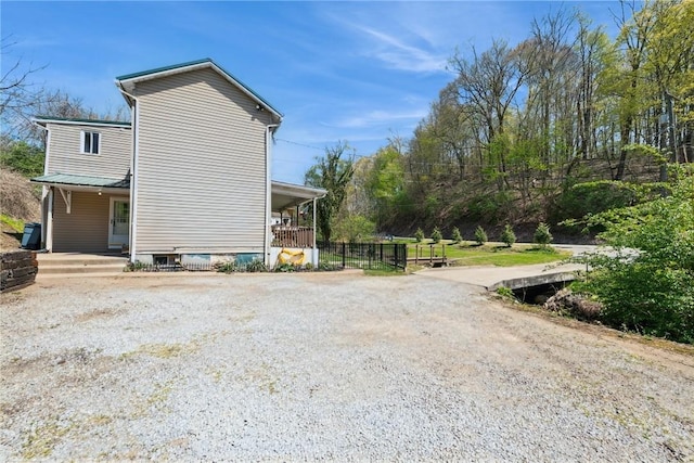 410 Main St, Dawson, PA 15428 - view of home's exterior with a porch