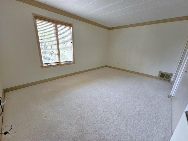 820 E Beau St Unit 2J, South Strabane, PA 15301 - carpeted empty room featuring visible vents, baseboards, and crown molding