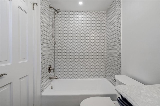 1202 Oakridge Rd, South Fayette, PA 15057 - bathroom featuring toilet and shower / tub combination