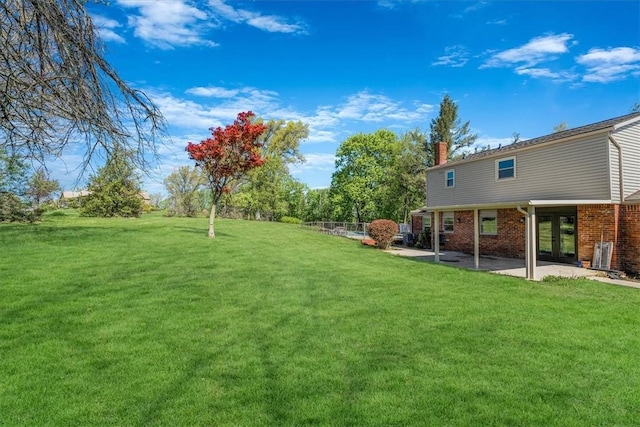 1202 Oakridge Rd, South Fayette, PA 15057 - view of grassy yard featuring a patio area