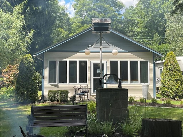 171 Mohawk Trl, Slippery Rock Twp But, PA 16057 - back of house with a patio area