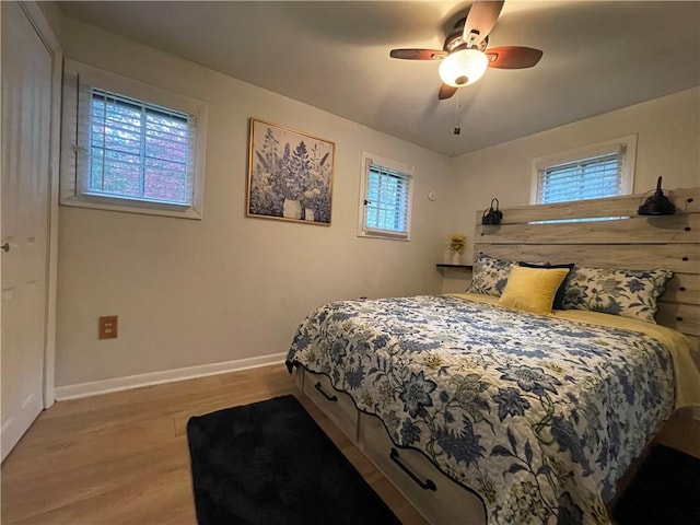 171 Mohawk Trl, Slippery Rock Twp But, PA 16057 - bedroom with a ceiling fan, baseboards, and wood finished floors