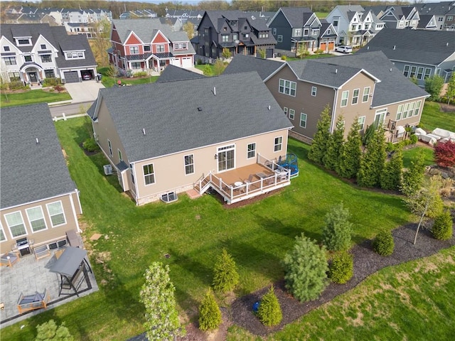 bird's eye view featuring a residential view