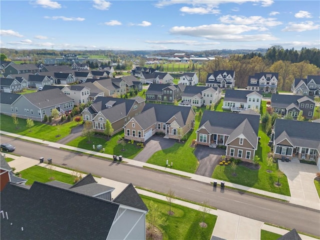 birds eye view of property featuring a residential view