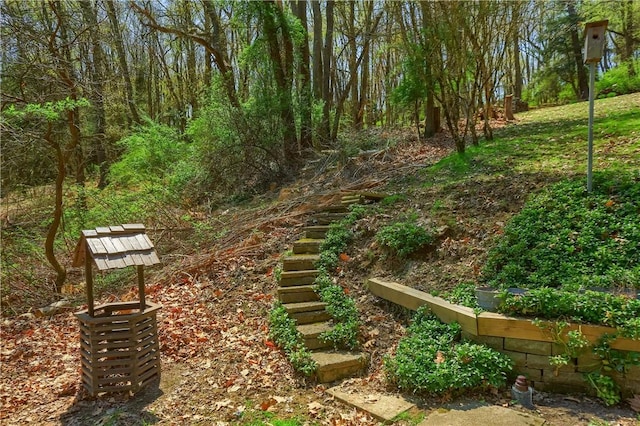 surrounding community with stairs