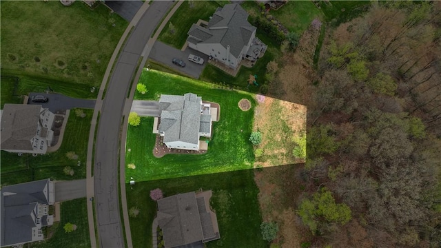 bird's eye view featuring a residential view