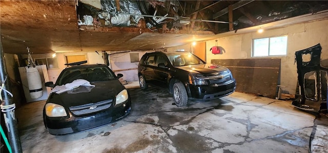 54 Old Dinnerbell Rd, Farmington, PA 15437 - garage with water heater