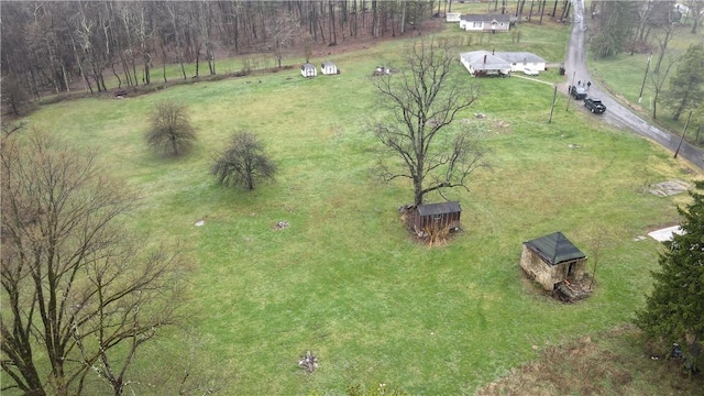 54 Old Dinnerbell Rd, Farmington, PA 15437 - aerial view featuring a rural view