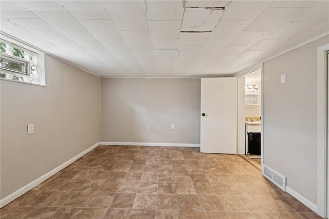 410 Butz St, New Castle/3Rd, PA 16101 - basement featuring visible vents and baseboards