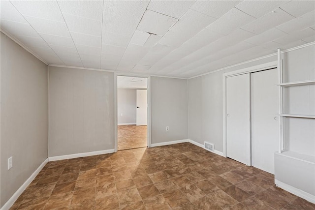 410 Butz St, New Castle/3Rd, PA 16101 - unfurnished bedroom featuring baseboards, a closet, and visible vents