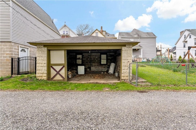 503 Beechwood Ave, Carnegie, PA 15106 - exterior space with fence and an outdoor structure