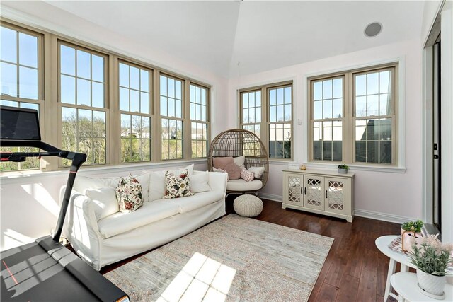 sunroom with french doors