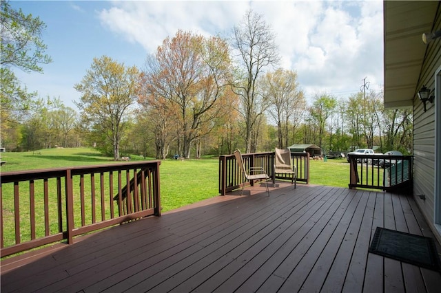 357 Pohls Rd, Raccoon Twp, PA 15001 - deck with a lawn