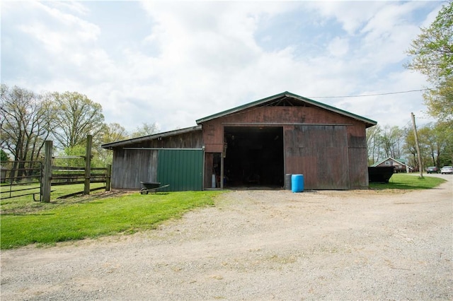 357 Pohls Rd, Raccoon Twp, PA 15001 - view of pole building featuring fence and dirt driveway