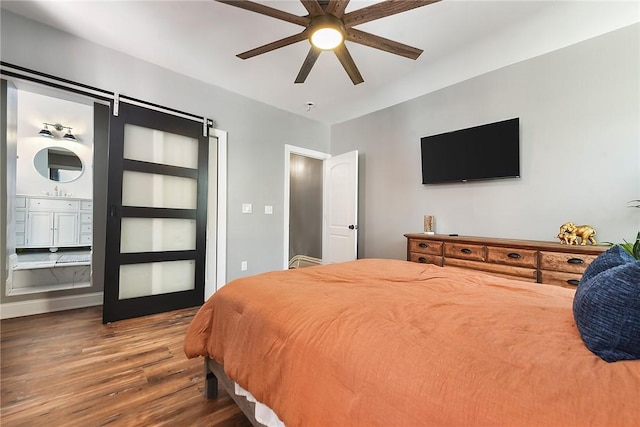 308 Jacksonia St, Central North Side, PA 15212 - bedroom with ceiling fan and wood finished floors