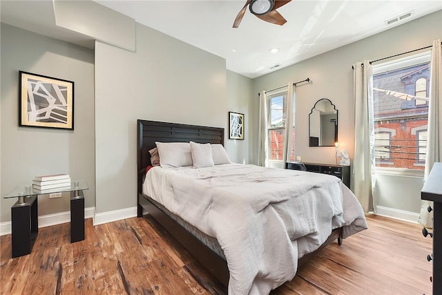 308 Jacksonia St, Central North Side, PA 15212 - bedroom with visible vents, baseboards, and wood finished floors