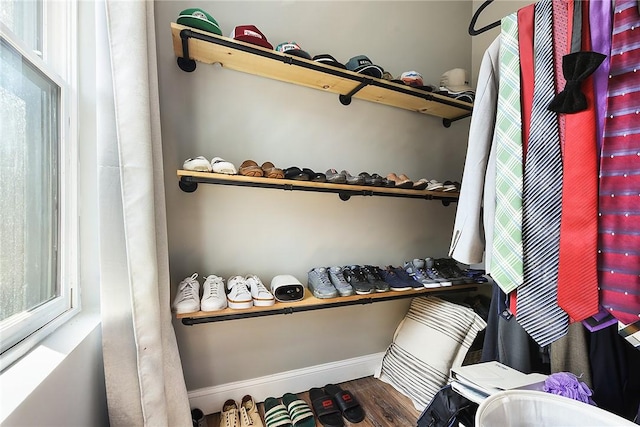 308 Jacksonia St, Central North Side, PA 15212 - walk in closet featuring wood finished floors