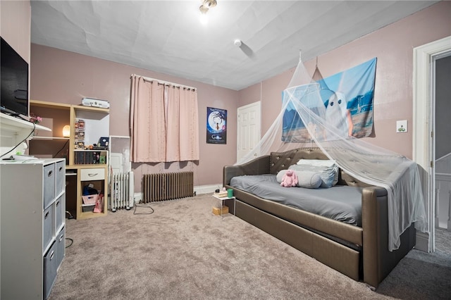 206 7th St, Oakmont, PA 15139 - carpeted bedroom featuring radiator