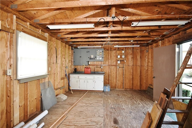 view of storage area
