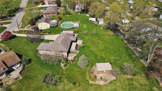 birds eye view of property featuring a residential view