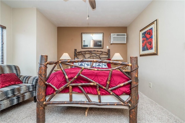 2805 Swiss Mountain Dr, Seven Springs Resort, PA 15622 - carpeted bedroom with a wall unit AC