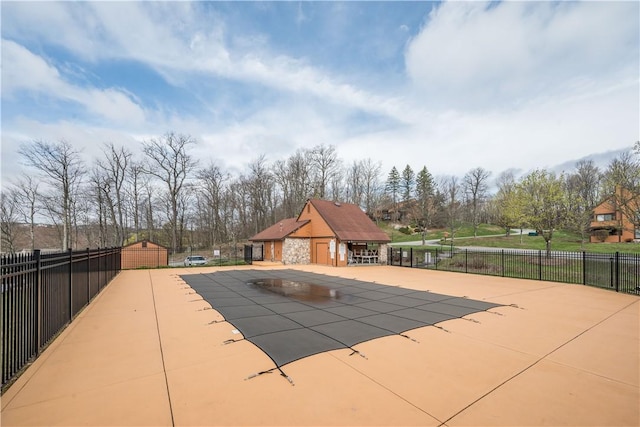 2805 Swiss Mountain Dr, Seven Springs Resort, PA 15622 - view of pool with fence, a fenced in pool, and a patio