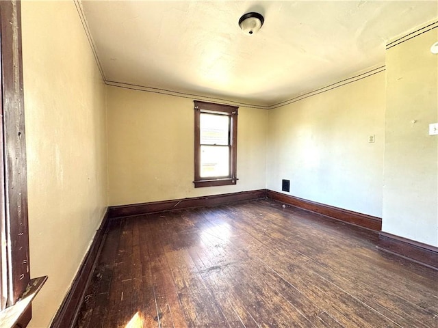 432 Boyles Ave, New Castle/2Nd, PA 16101 - empty room with wood-type flooring, baseboards, and crown molding