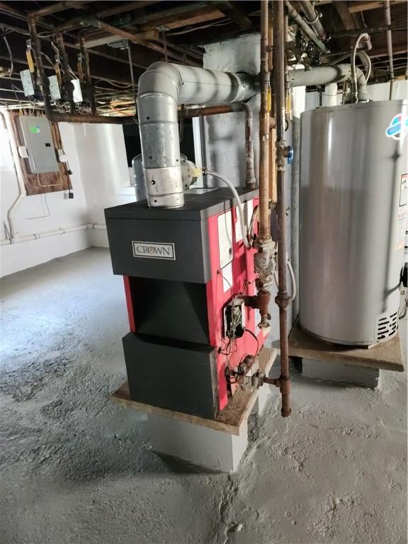 525 E Old Lincoln Hwy, Ligonier Twp, PA 15658 - utilities featuring electric panel and gas water heater