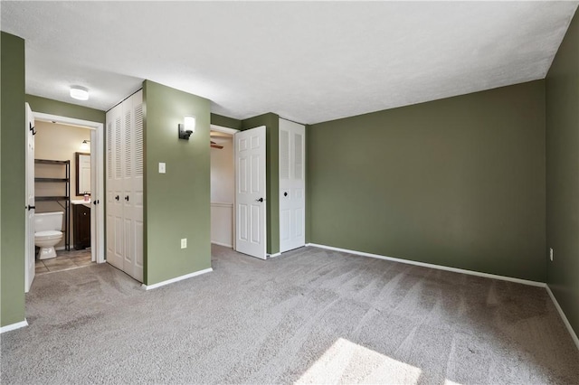 6326 Springhouse Pl, South Fayette, PA 15017 - unfurnished bedroom with baseboards, carpet flooring, and connected bathroom