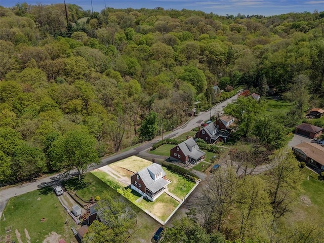 aerial view with a view of trees