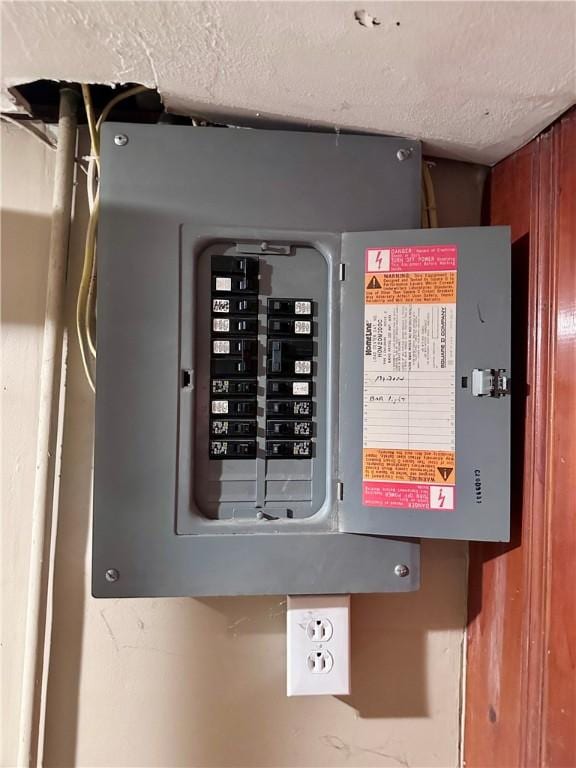 utility room with electric panel