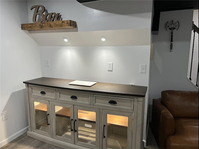 4402 Gateway Dr, Monroeville, PA 15146 - bar with baseboards and wood finished floors