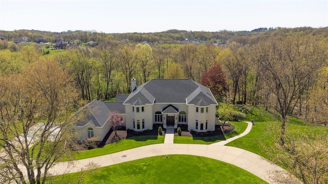 118 Lakeland Dr, Adams Twp, PA 16046 - drone / aerial view with a forest view