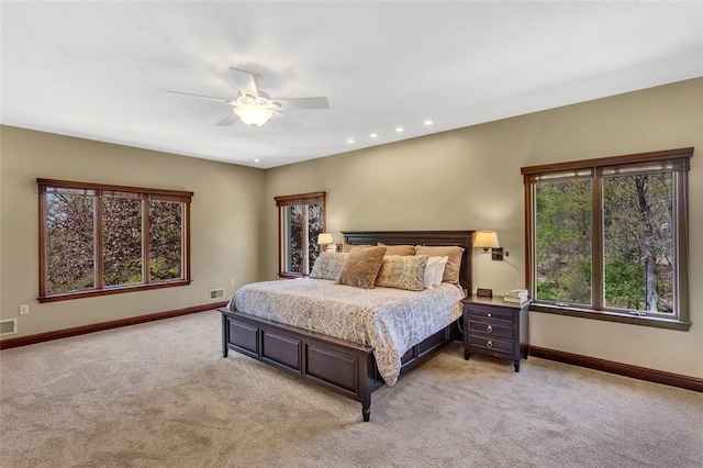 118 Lakeland Dr, Adams Twp, PA 16046 - bedroom featuring recessed lighting, baseboards, and light carpet