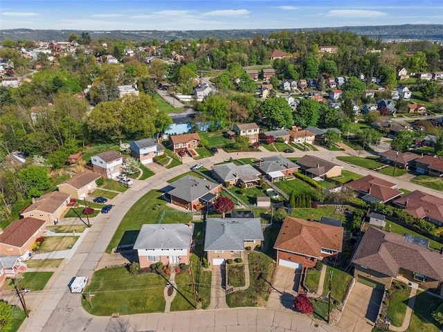 bird's eye view featuring a residential view