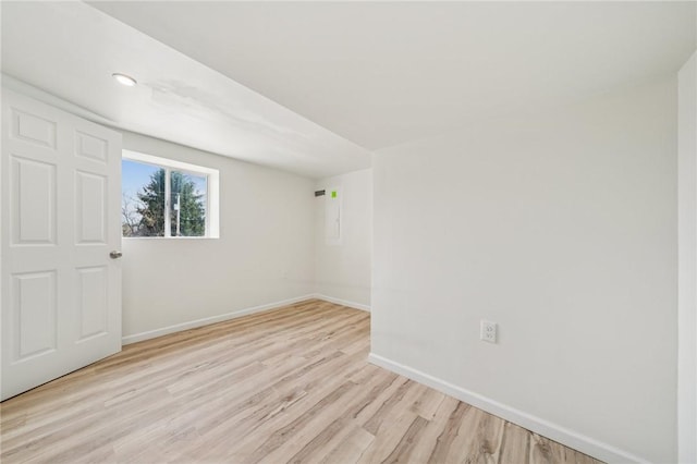 1460 Guffey Rd, North Huntingdon, PA 15642 - spare room featuring baseboards and light wood finished floors