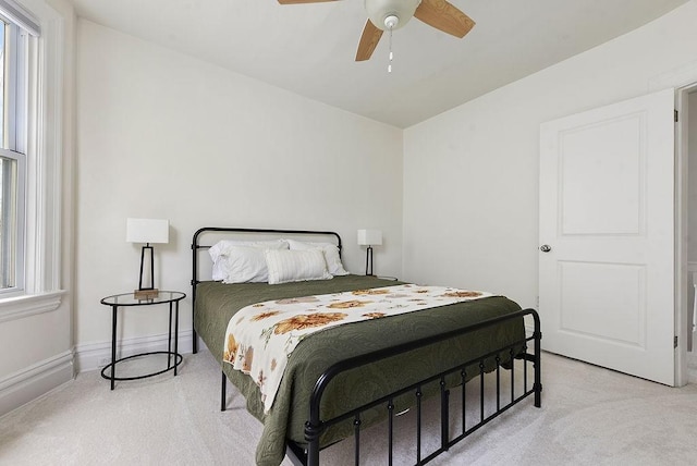 961 Deely St, Greenfield, PA 15217 - bedroom featuring light colored carpet, a ceiling fan, and baseboards