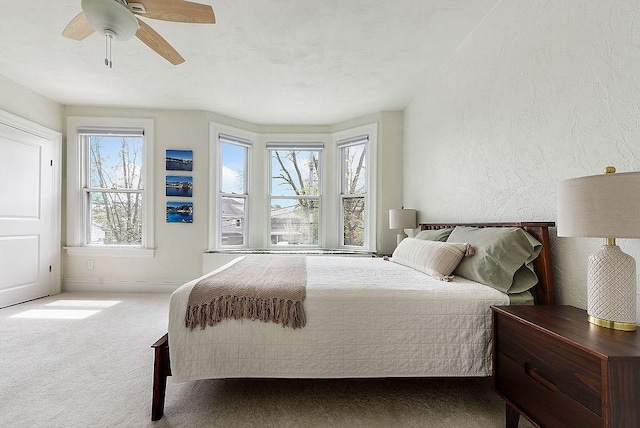 961 Deely St, Greenfield, PA 15217 - carpeted bedroom featuring a textured wall and a ceiling fan