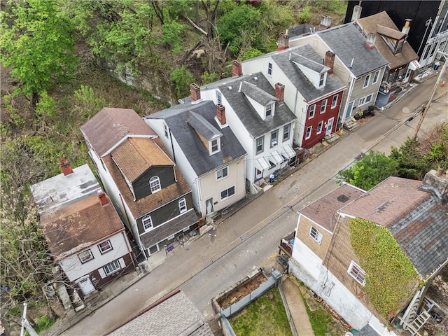 drone / aerial view featuring a residential view