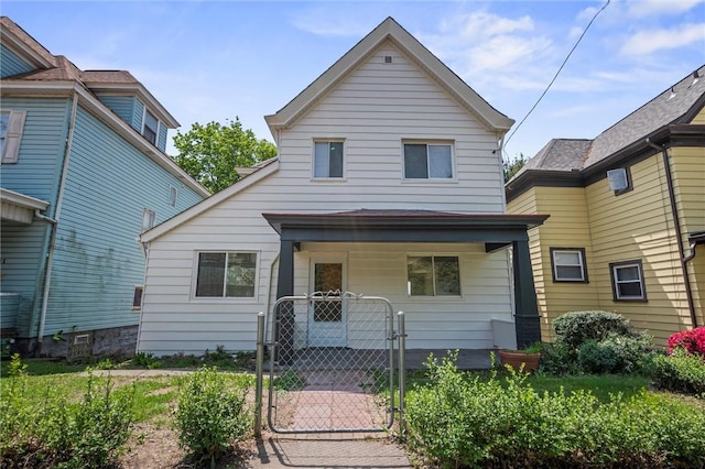 25 Scotia St, Ingram, PA 15205 - view of front facade with a gate