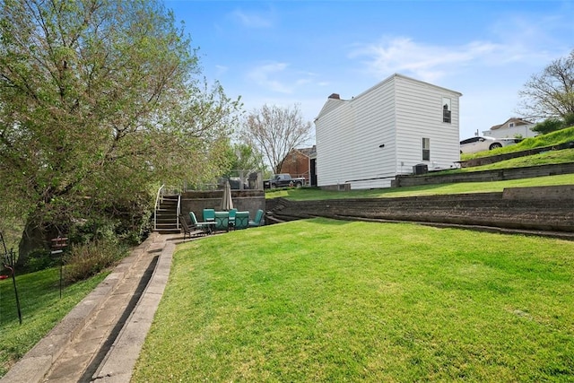 1928 Shamokin, South Side, PA 15203 - view of yard with fence and stairs