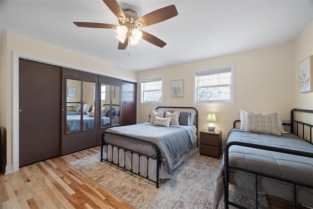 1928 Shamokin, South Side, PA 15203 - bedroom featuring light wood-style floors and a ceiling fan