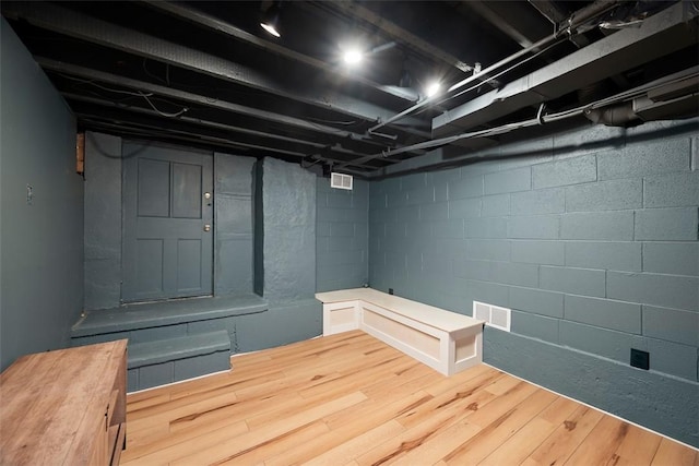 1928 Shamokin, South Side, PA 15203 - below grade area with visible vents and wood finished floors